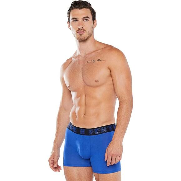 NWT Savage X Fenty Men's Boxer Briefs Shorts Lurex Blue Cyber Cafe XL - Picture 2 of 3
